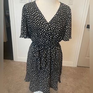 Black and White Flowy Dress
